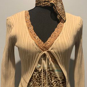 Forever 21 Ladies Tan.Bronze Cardigan Sweater